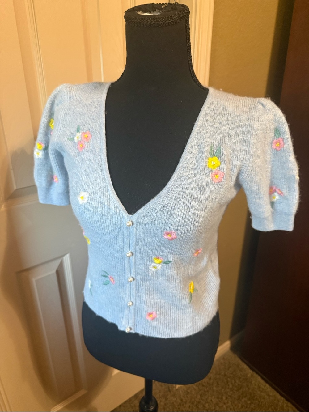 Sylphide Farideh Embroidered Wool Knit Top